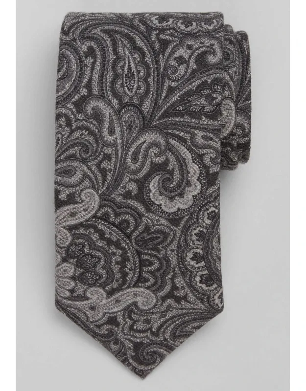 Premium Paisley Wool Tie
