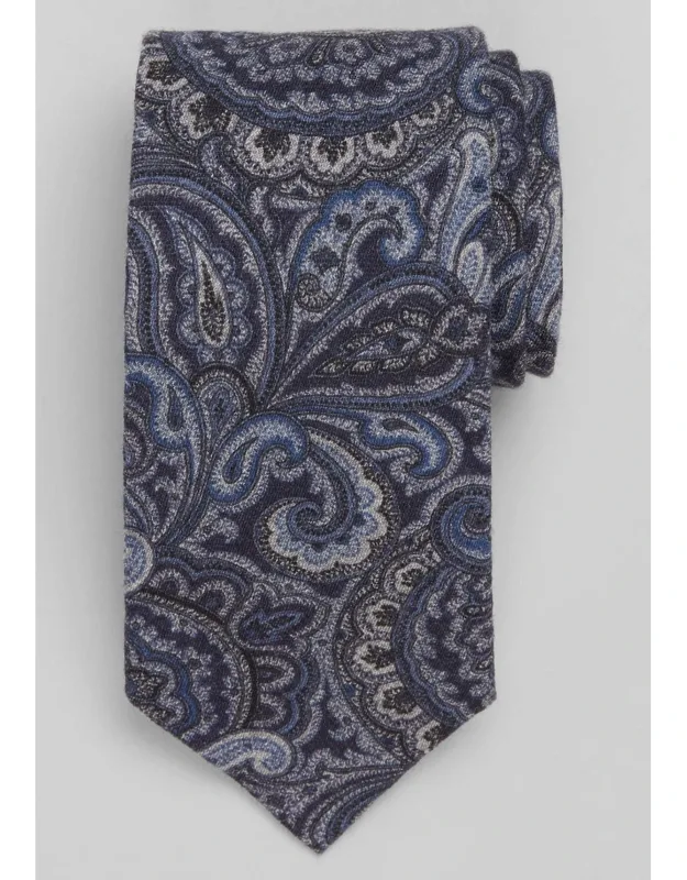 Premium Paisley Wool Tie