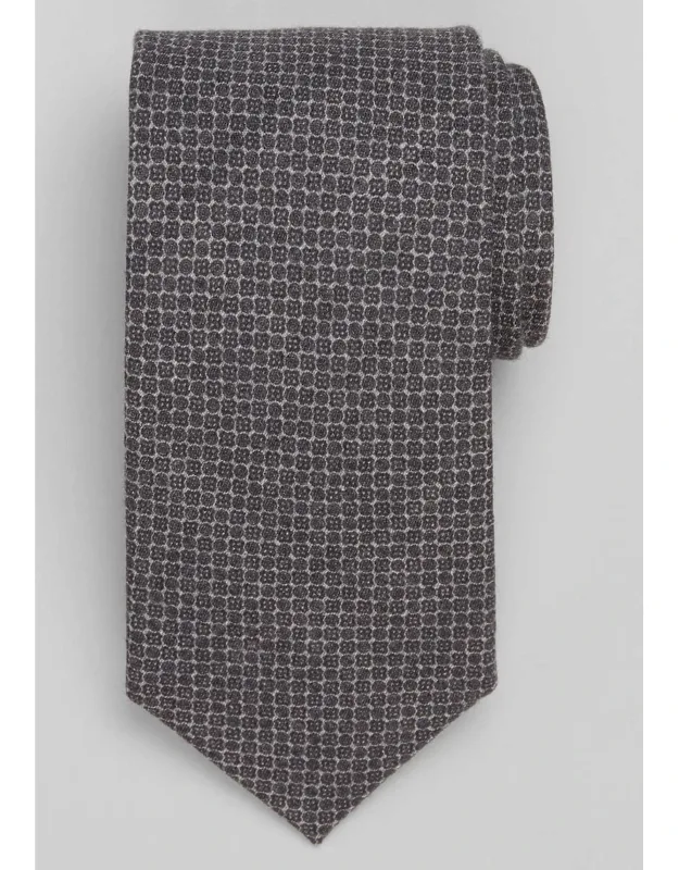 Premium Mini Floral Tile Wool Tie