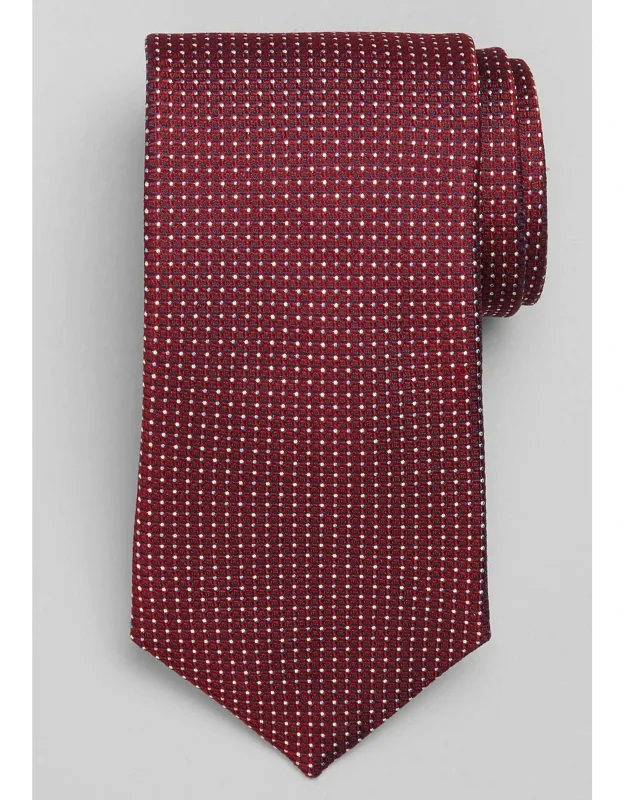 Traveler Collection Double Dot Micro Neat Silk Tie