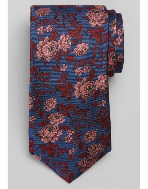 Tonal Floral Silk Tie