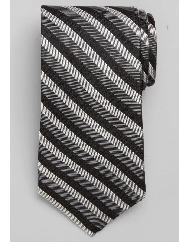 Reserve Collection Chevron Twill Stripe Silk Tie