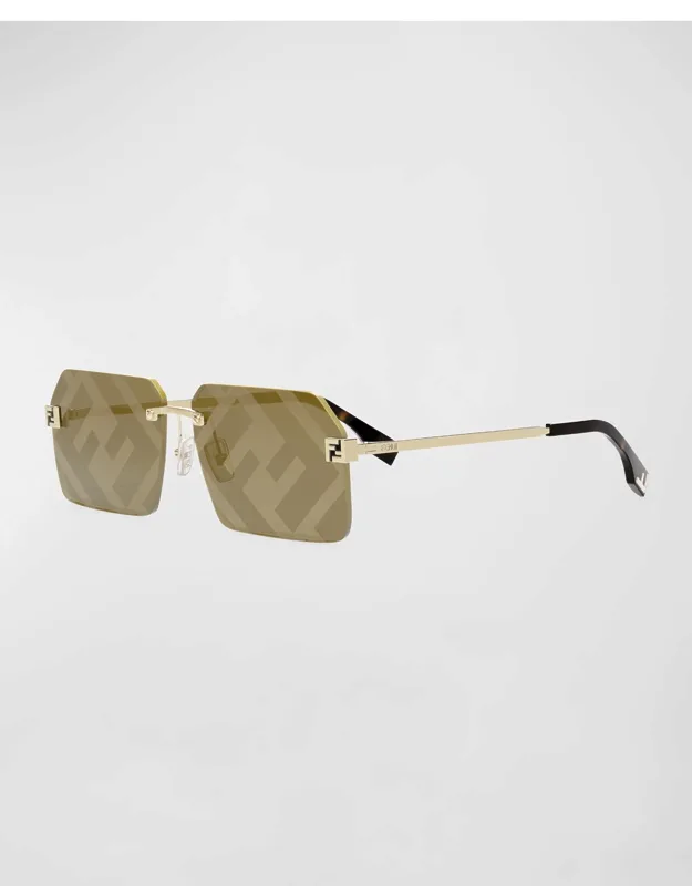 Ff-monogram Square Sunglasses