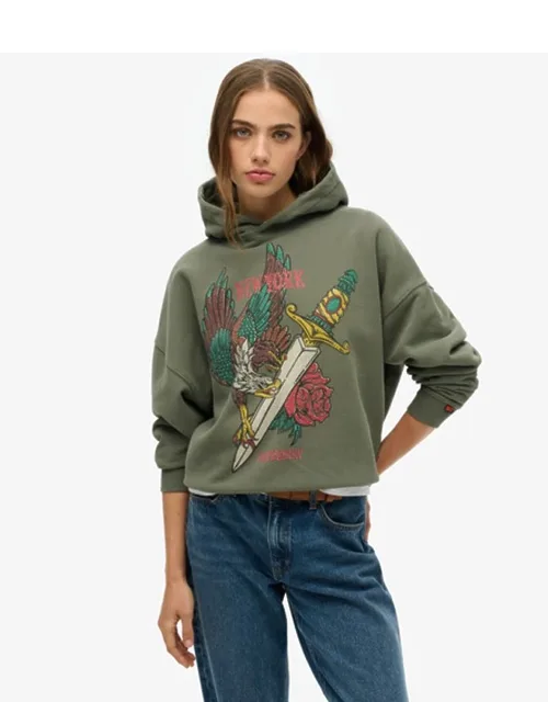 Neo Trad Tattoo Relaxed Hoodie