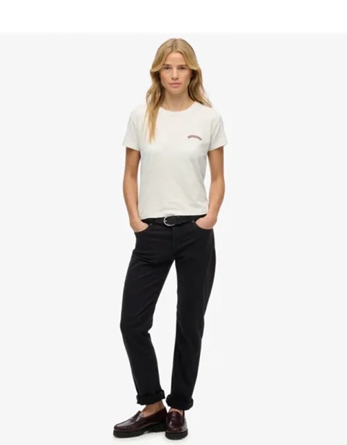 Mid Rise Slim Sateen Pants