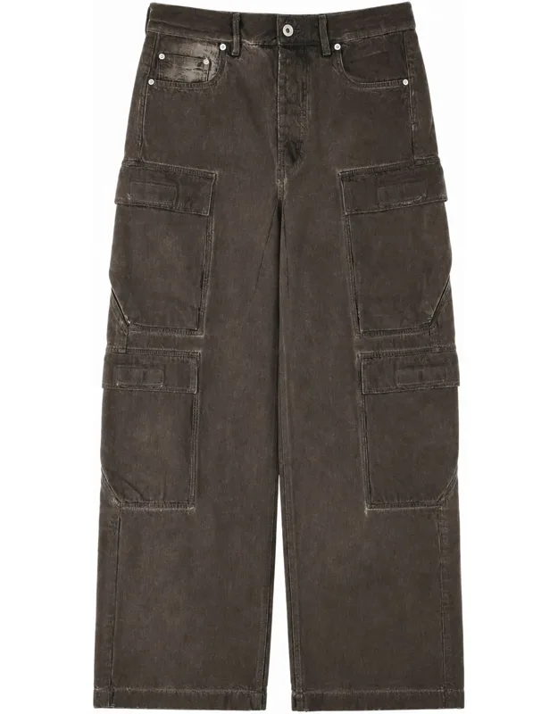 Cargo Jeans In Denim Di Cotone