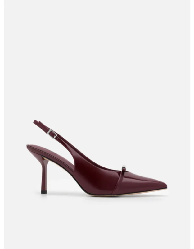 Patent Leather Heel Slingback Pump
