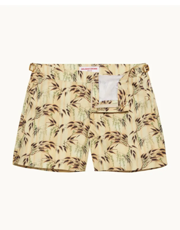 Shorter-length Catkin Print Swim Shorts