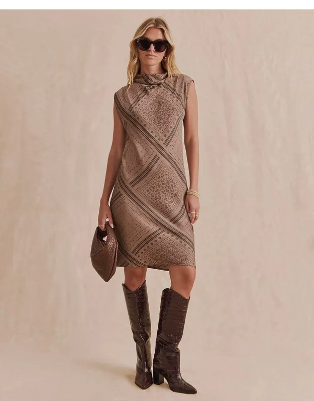 Scout Mock Neck Mini Dress
