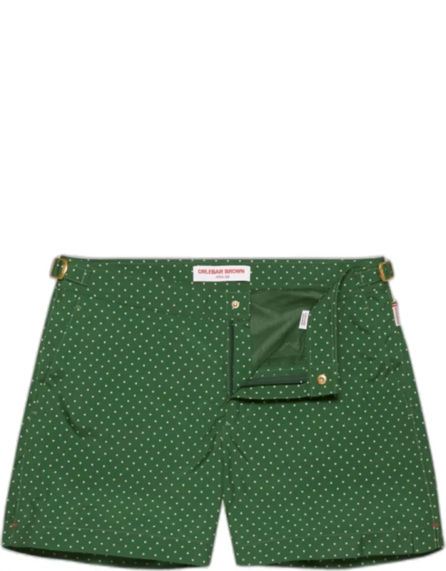 Shorter-length Polka Dot Swim Shorts