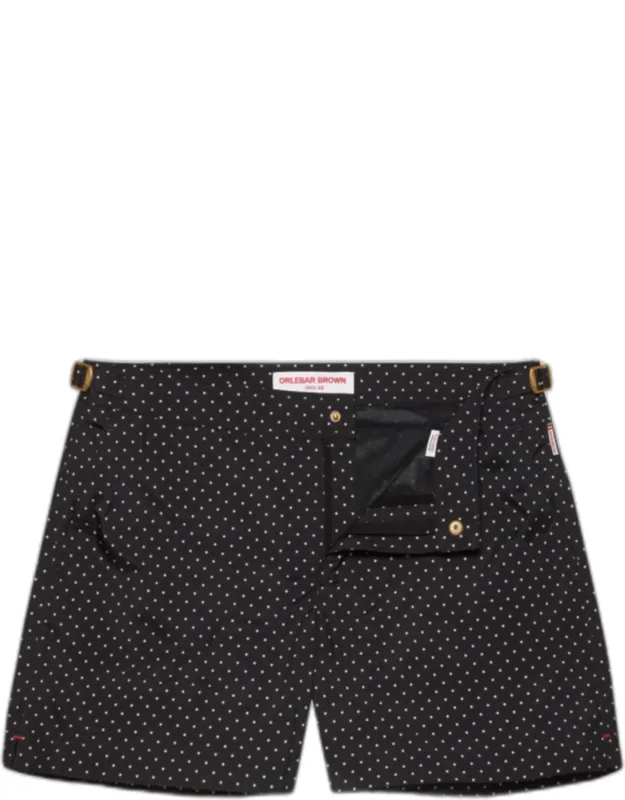 Shorter-length Polka Dot Swim Shorts