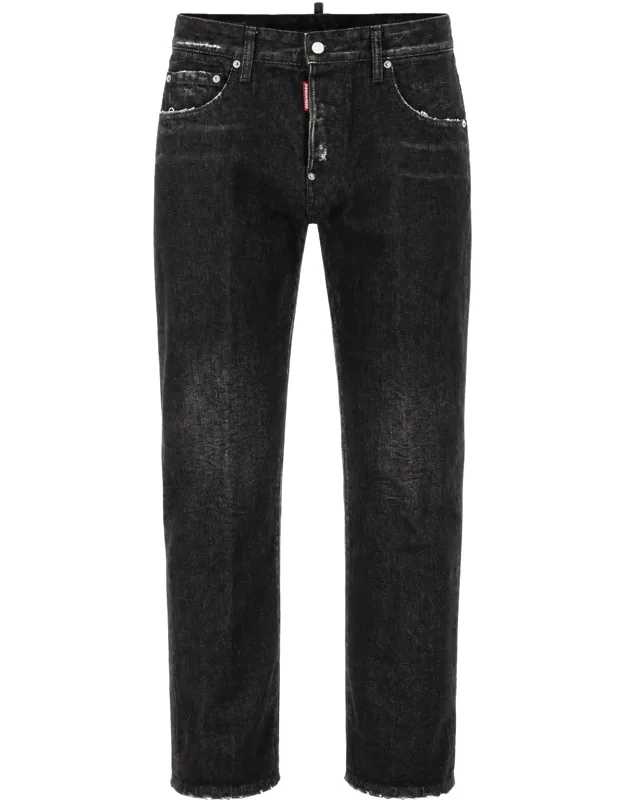 Jeans With Five Pockets In Denim