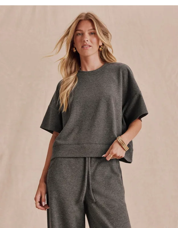 Marlow Tailored Knit Short Sleeve Top