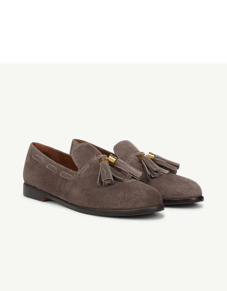 Tassel Loafers, Slip-on Fit, Round Toe