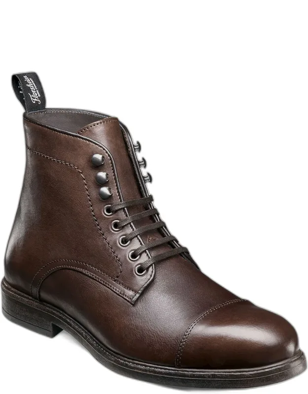 Cap Toe Lace Up Boots