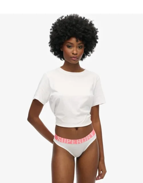 Organic Cotton Large Logo Bikini Briefs