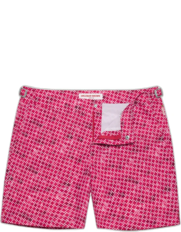 Mid-length Geo Print Swim Shorts
