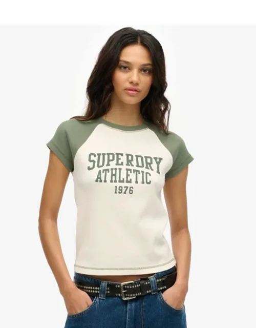 Athletic Essentials Raglan Cap Sleeve T-shirt