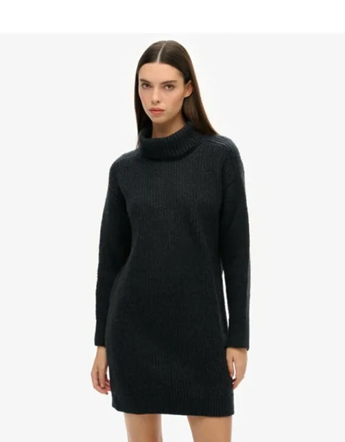 Knitted Roll Neck Jumper Dress