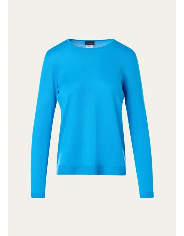 Cashmere-silk Crewneck Sweater