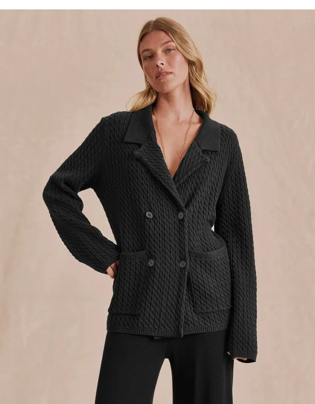 Annika Cable Sweater Blazer