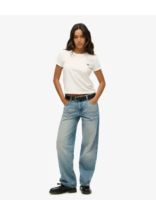 Mid Rise Wide Leg Jeans