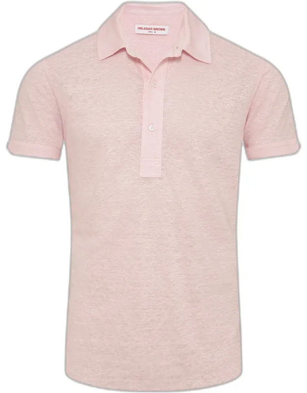 Tailored Fit Linen Polo Shirt