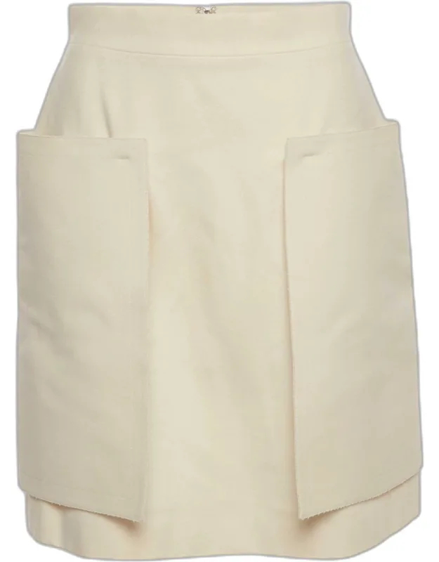Canvas Flared Mini Skirt