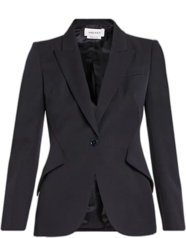 Wool Single-breasted Blazer