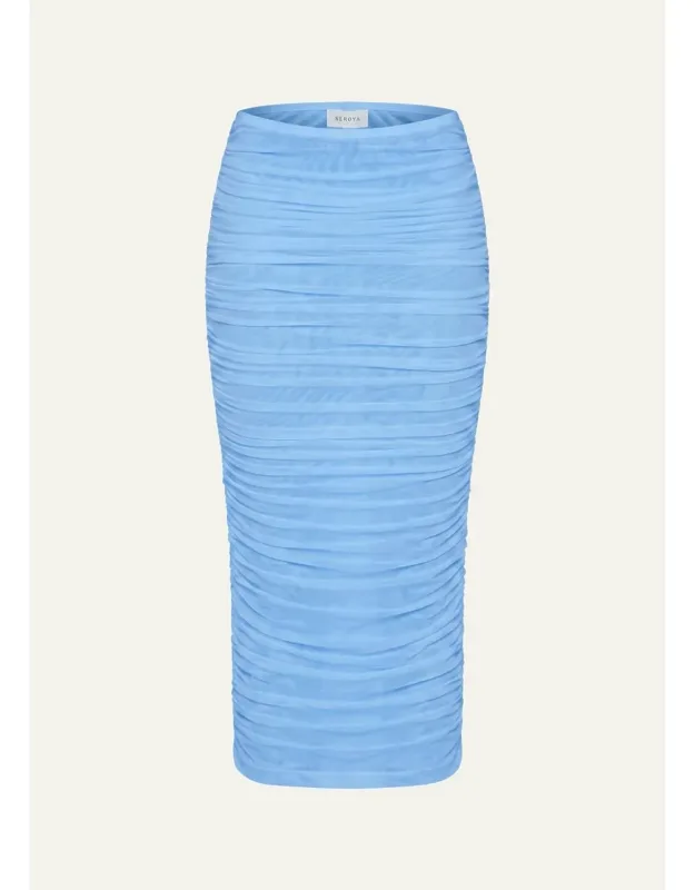 Ruched Midi Skirt