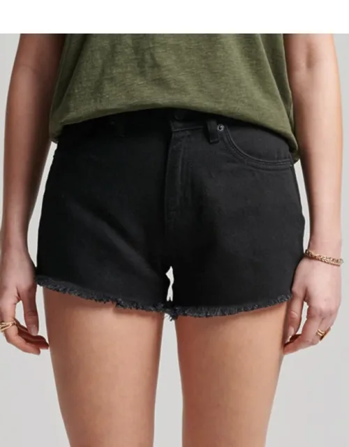 Organic Cotton High Rise Denim Shorts