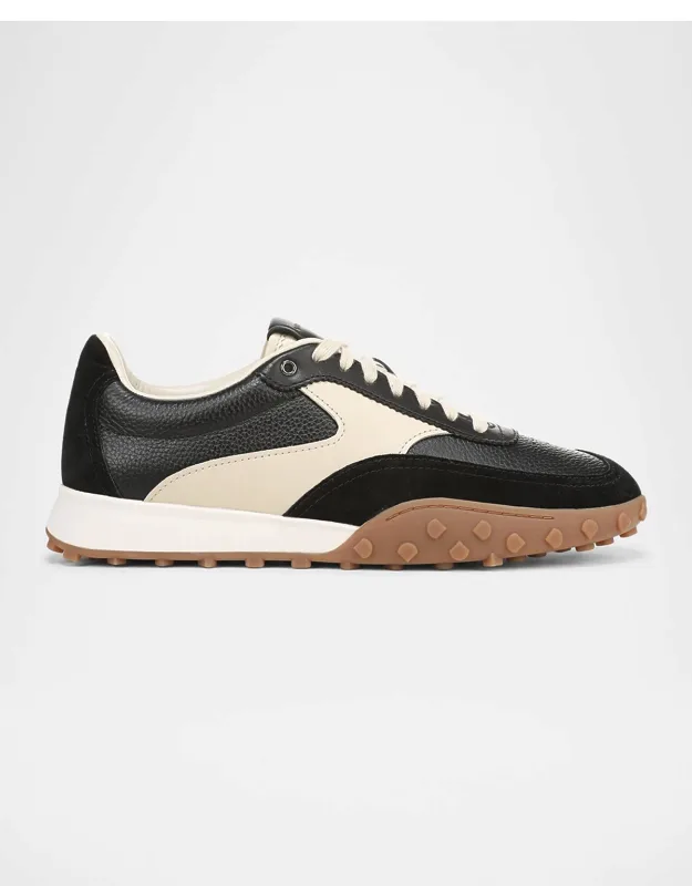 Pallisades Pebbled Leather Runner Sneakers