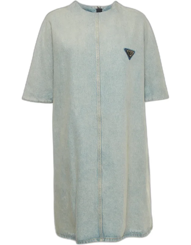 Washed Denim Shirt Dress