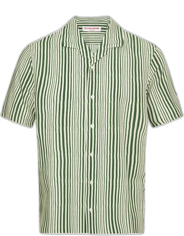 Classic Fit Capri Collar Shore Stripe Shirt