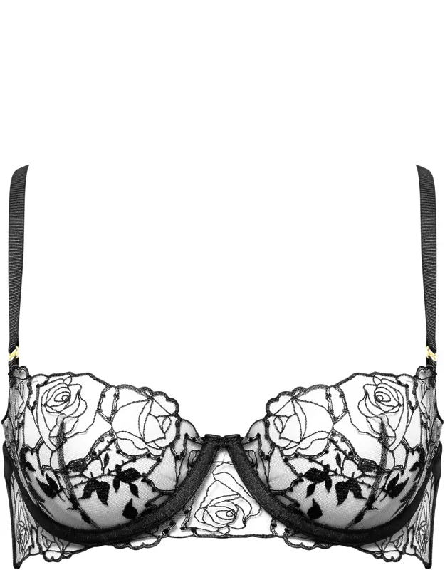 Embroidered Balcony Bra