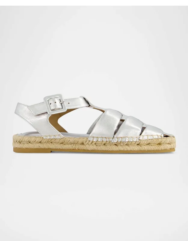 Metallic Fisherman Espadrilles