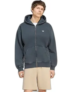 Original Trefoil Essentials Washed Loose Full-zip Hoodie