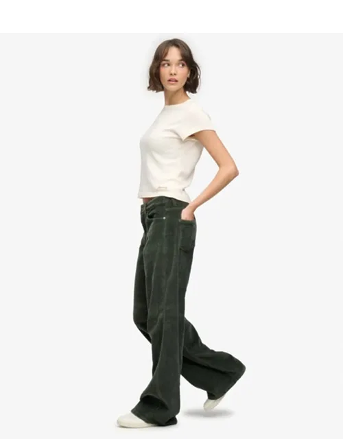Mid Rise Baggy Jumbo Cord Pants