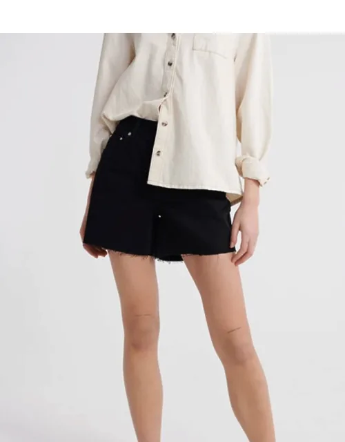 Denim Mid Length Shorts
