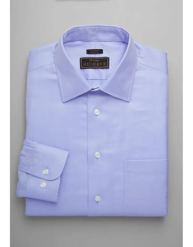 Slim Fit Herringbone Dress Shirt