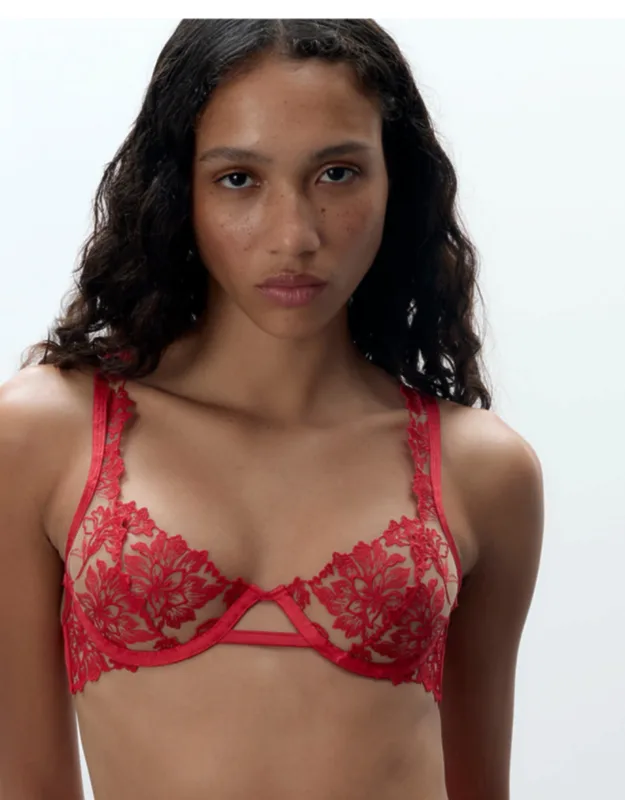 Embroidered Bra