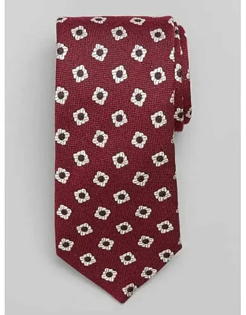 Faux Knit Floral Tie