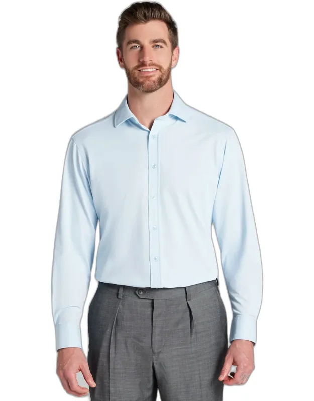 Tailored Fit Pique Dress Shirt