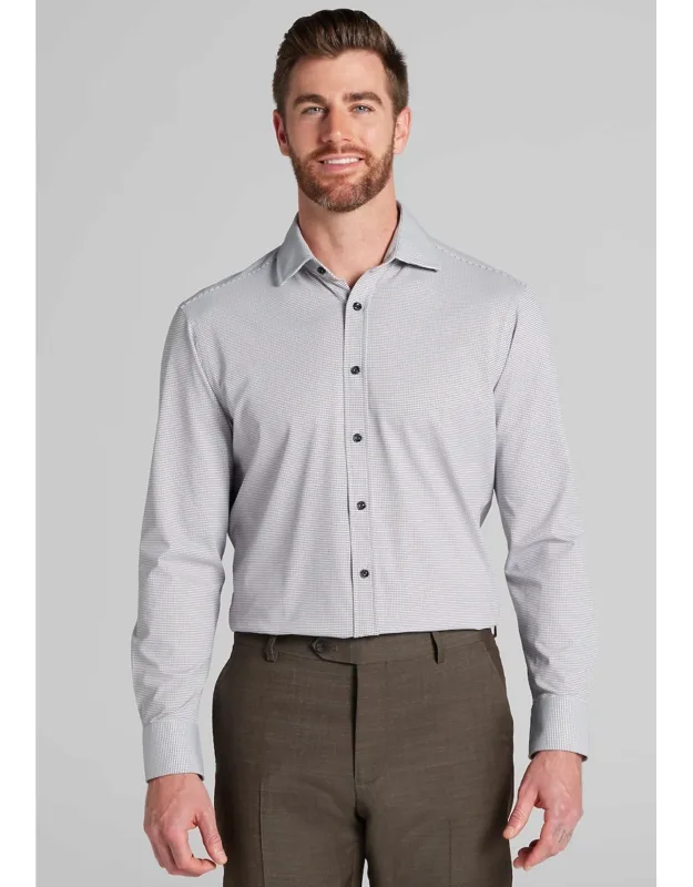 Tailored Fit Micro Geo Pique Dress Shirt