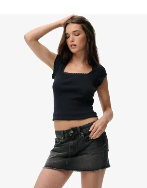 Denim Mini Skirt