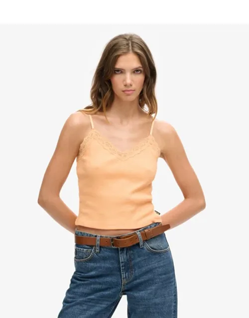Vintage Mini Rib Lace Cami Top