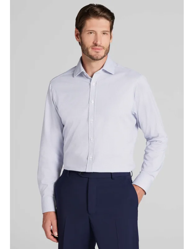 Tailored Fit Micro Geo Pique Dress Shirt