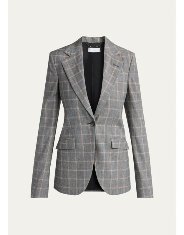 Checked Blazer Jacket