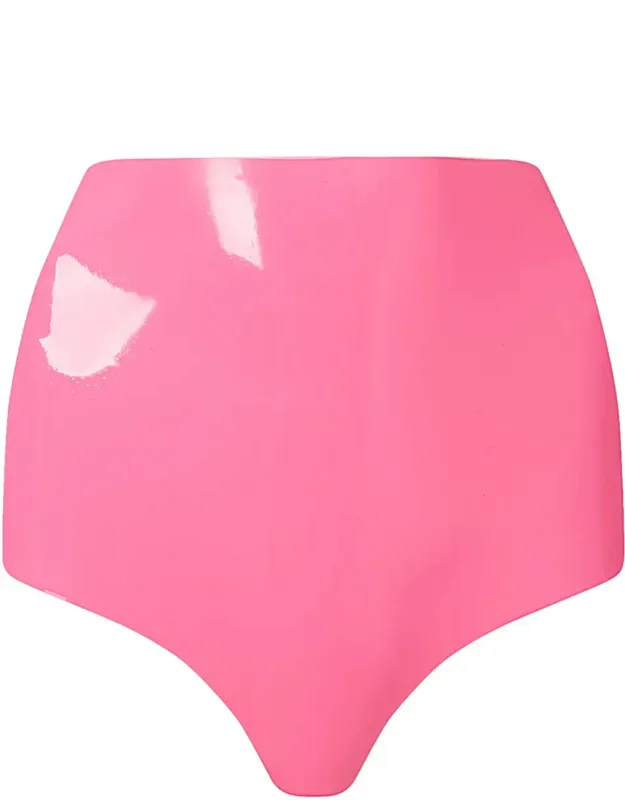 Latex High-waisted Hot Pants