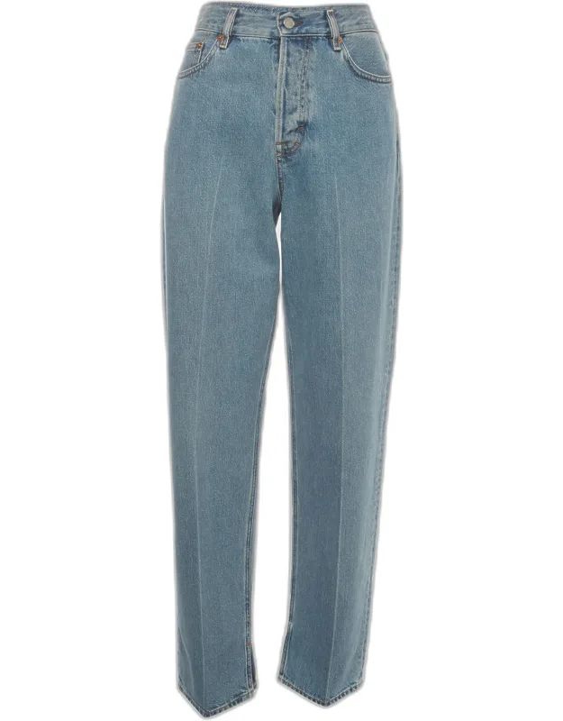 Distressed Denim Cropped Jeans